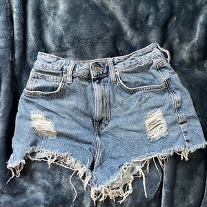 Ripped Jean shorts